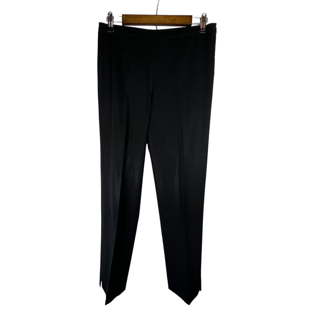 Lafayette 148 NY Virgin Wool Finesse Crepe Side Zip Ankle Length Bleecker Pant 2